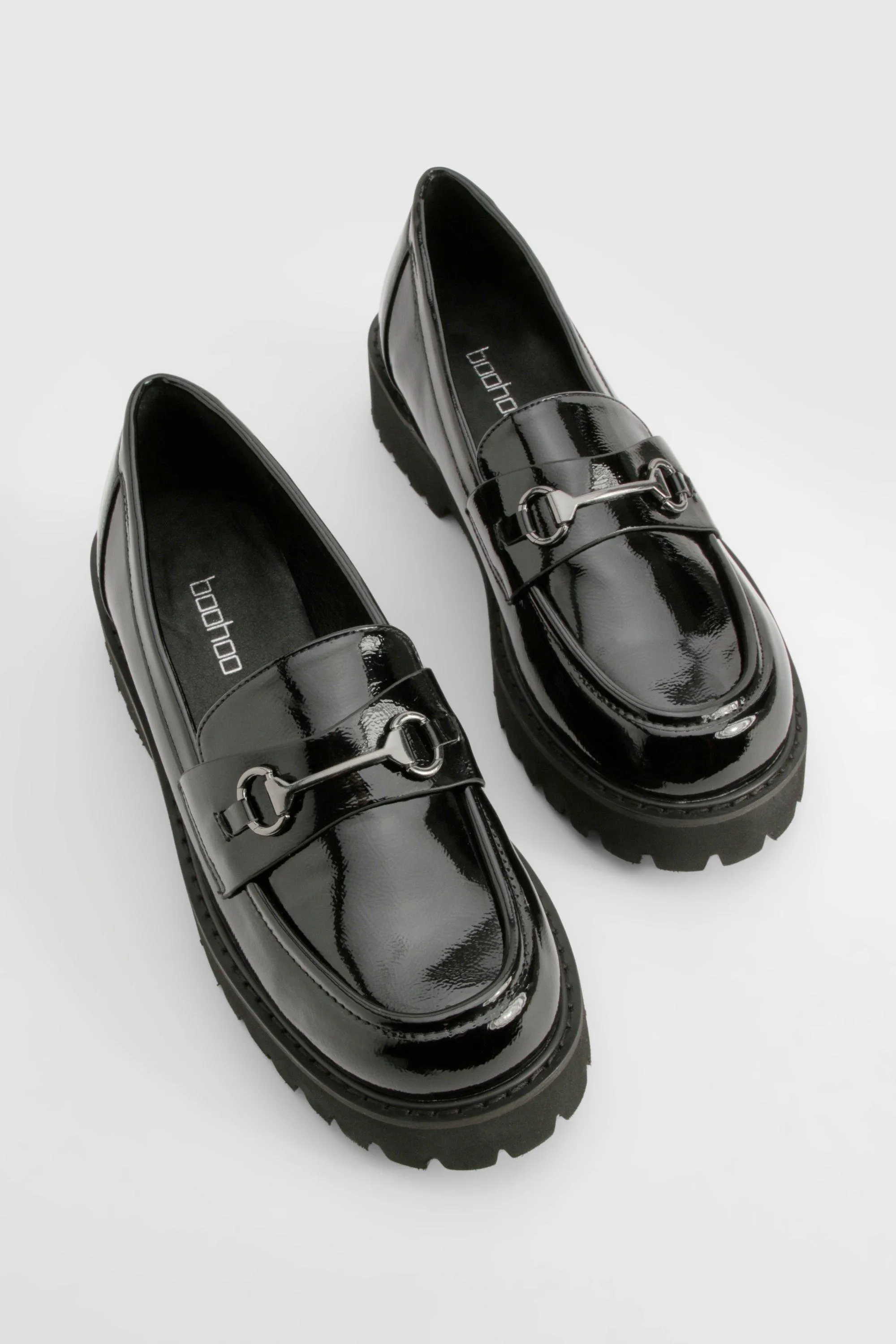 Wide Fit Patent T Bar Loafers 5 Wide Fit Patent T Bar Loafers