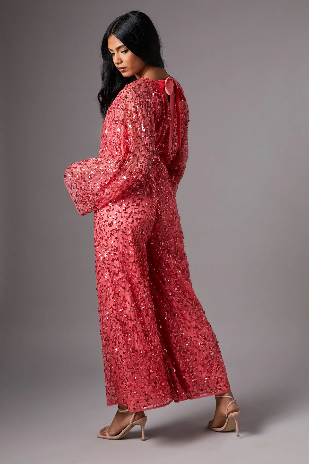 Petite Sequin Batwing Jumpsuit 4 Petite Sequin Batwing Jumpsuit