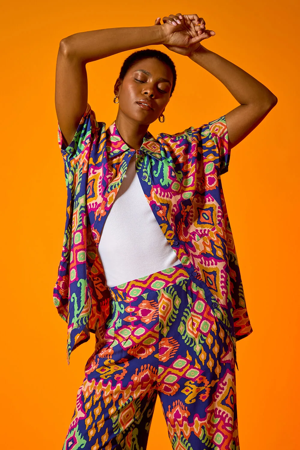 Aztec Print Short Sleeve Shirt 2 Aztec Print Short Sleeve Shirt