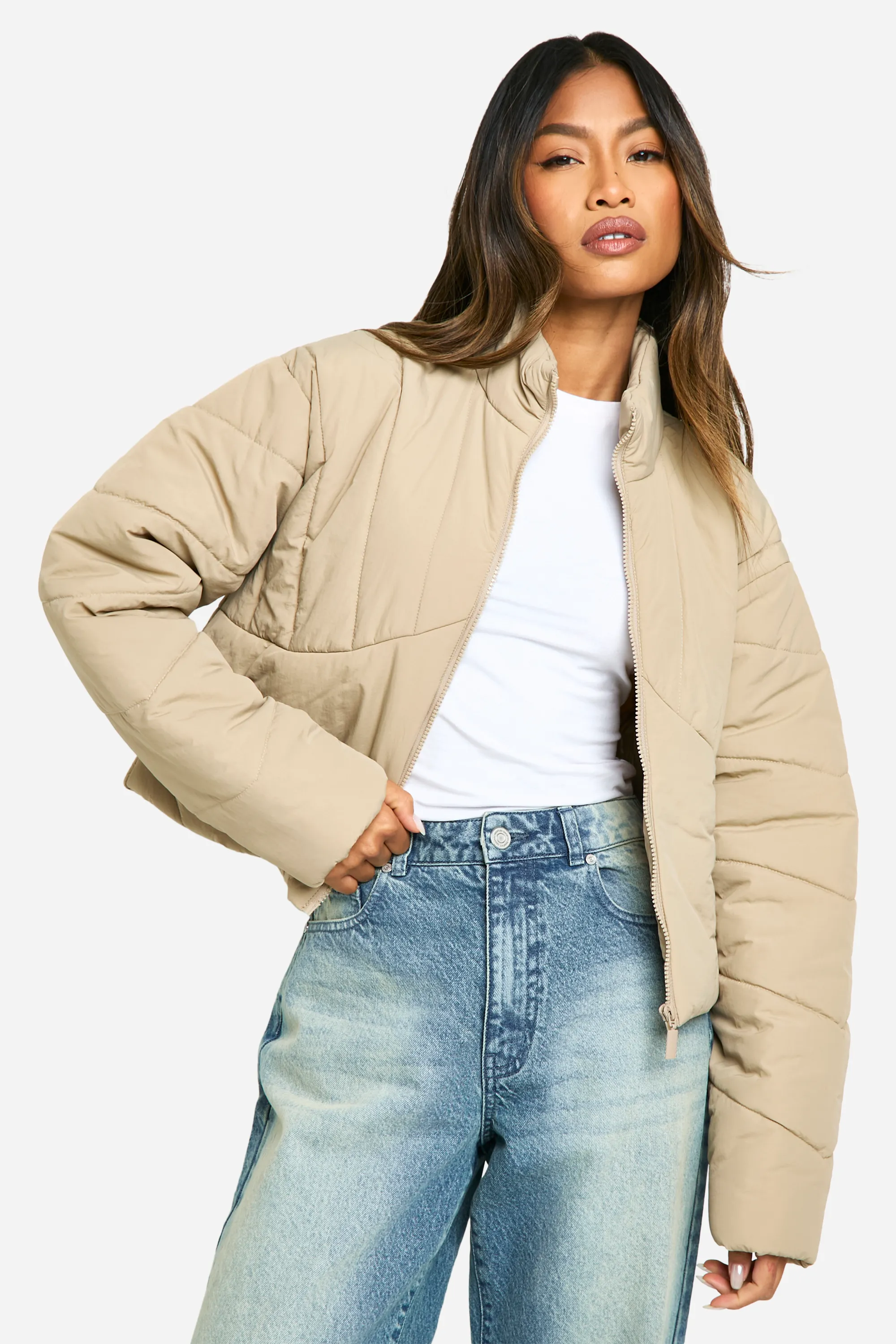 Seam Detail Puffer Jacket 1 Seam Detail Puffer Jacket