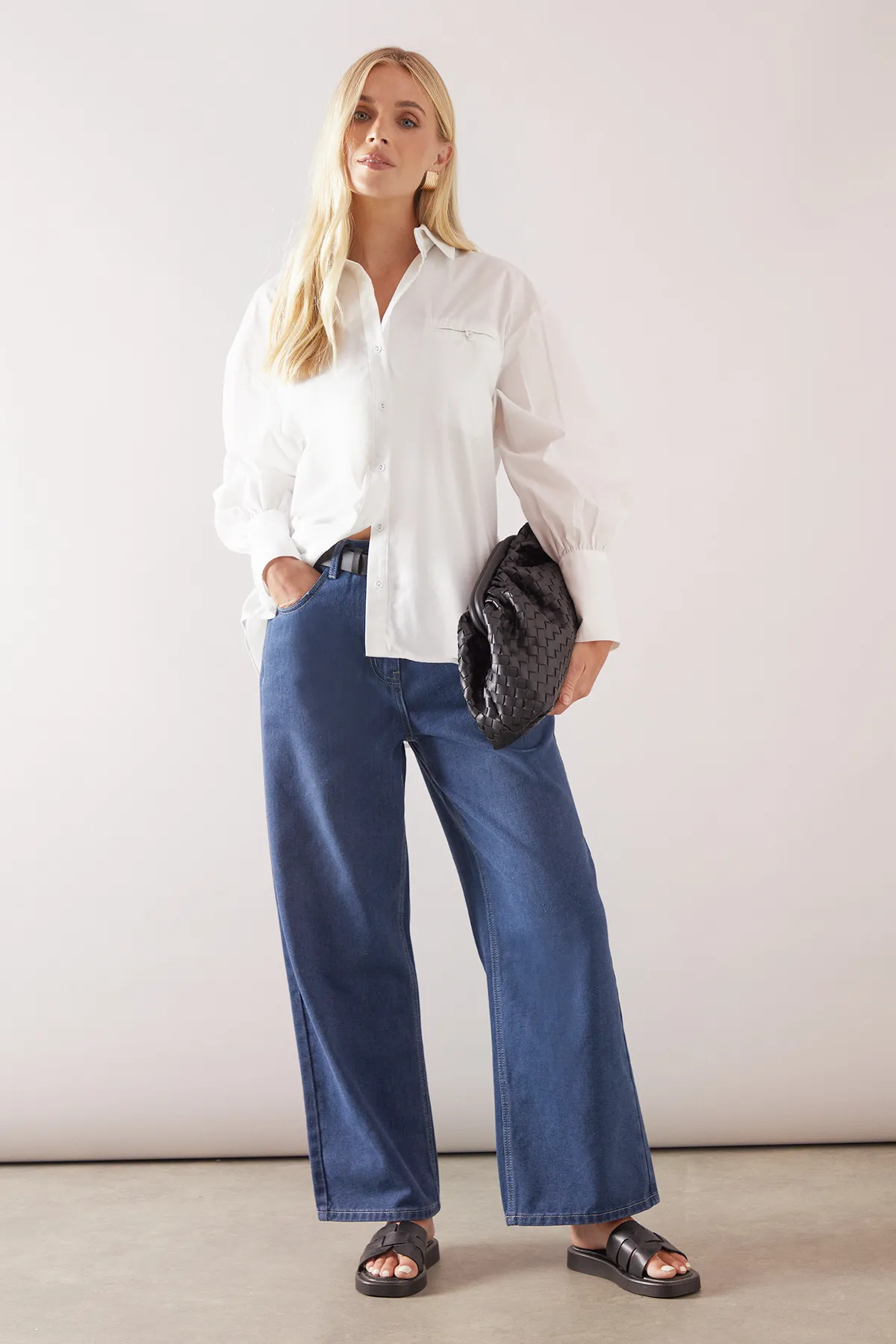 Petite Cotton Pocket Detail Shirt 2 Petite Cotton Pocket Detail Shirt