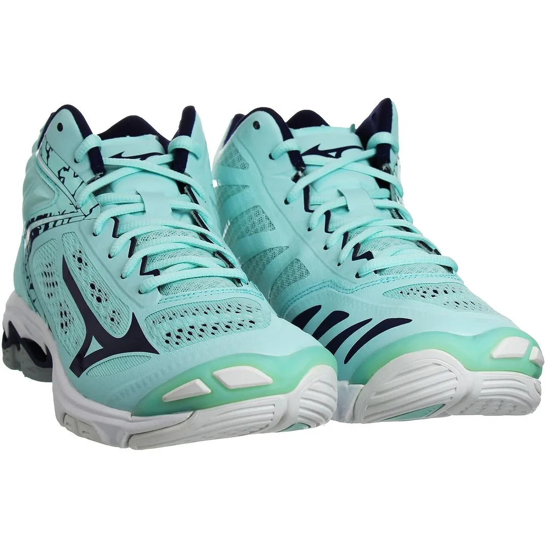 Wave Lightning Z5 Mid Lace-Up Green Synthetic Trainers 2 Wave Lightning Z5 Mid Lace-Up Green Synthetic Trainers
