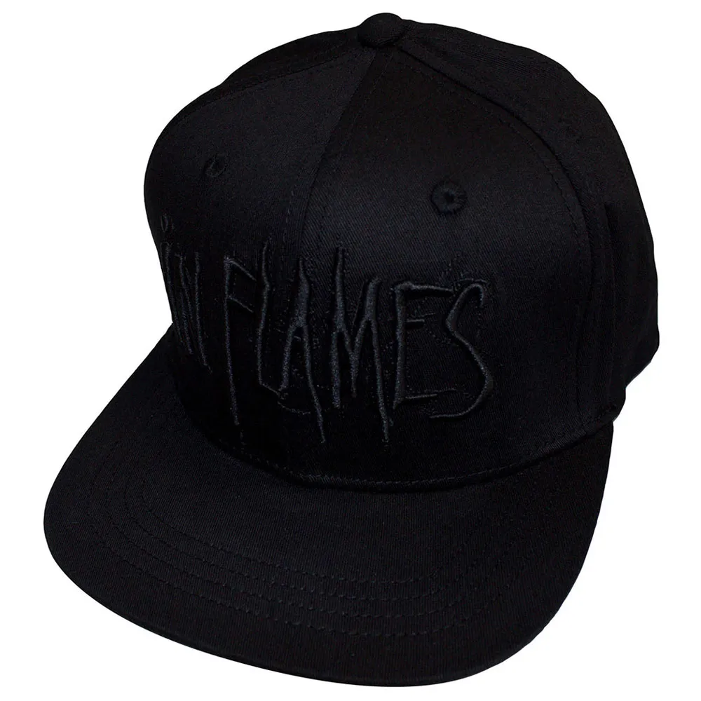 Black Logo Snapback Baseball Cap