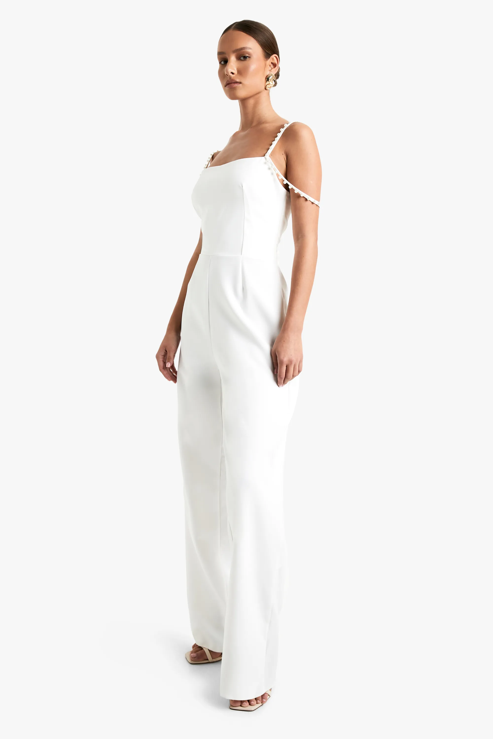 Pearl Strap Wide Leg Jumpsuit 3 Pearl Strap Wide Leg Jumpsuit