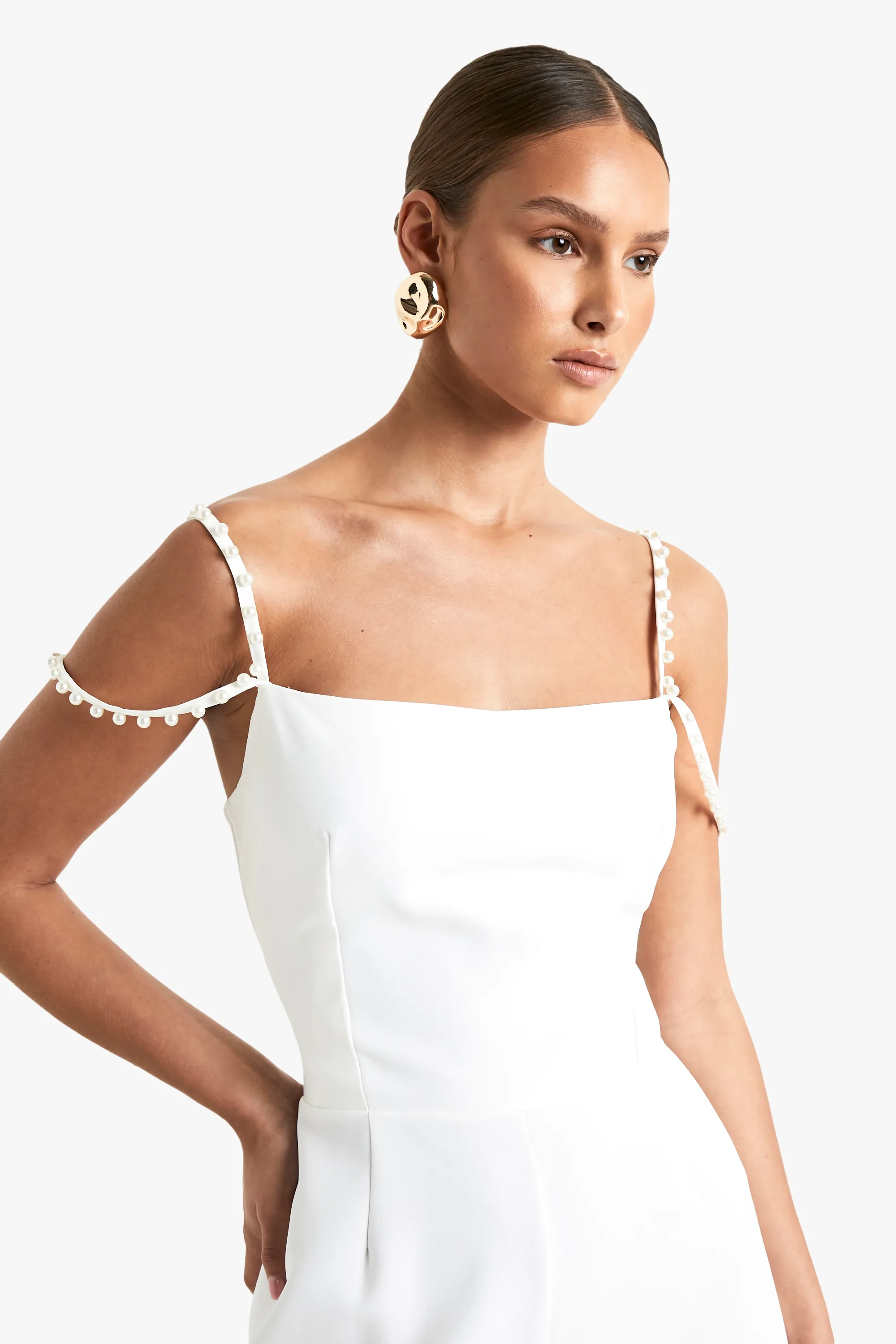 Pearl Strap Wide Leg Jumpsuit 4 Pearl Strap Wide Leg Jumpsuit