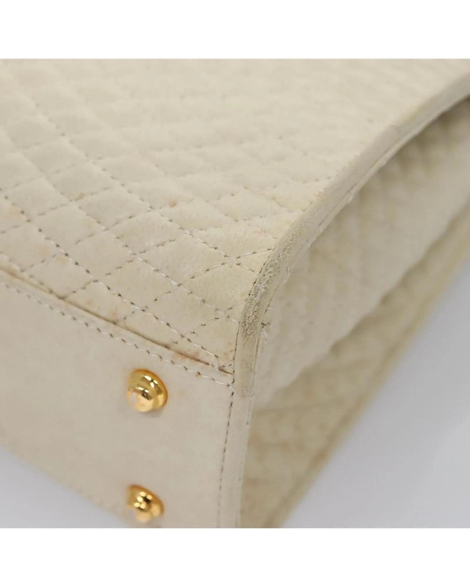 Preloved Quilted Convertible Handbag- White 11 Preloved Quilted Convertible Handbag- White