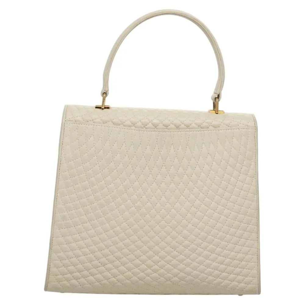 Preloved Quilted Convertible Handbag- White 2 Preloved Quilted Convertible Handbag- White