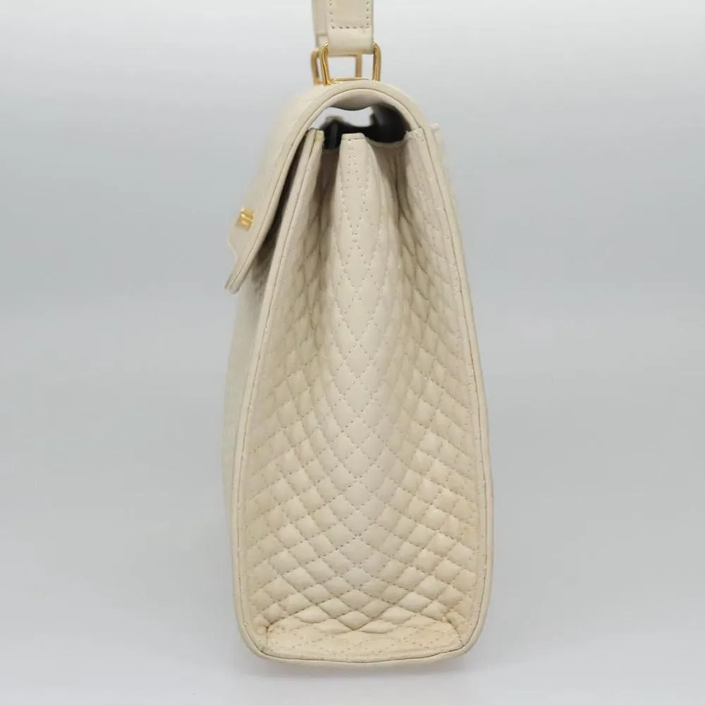 Preloved Quilted Convertible Handbag- White 3 Preloved Quilted Convertible Handbag- White