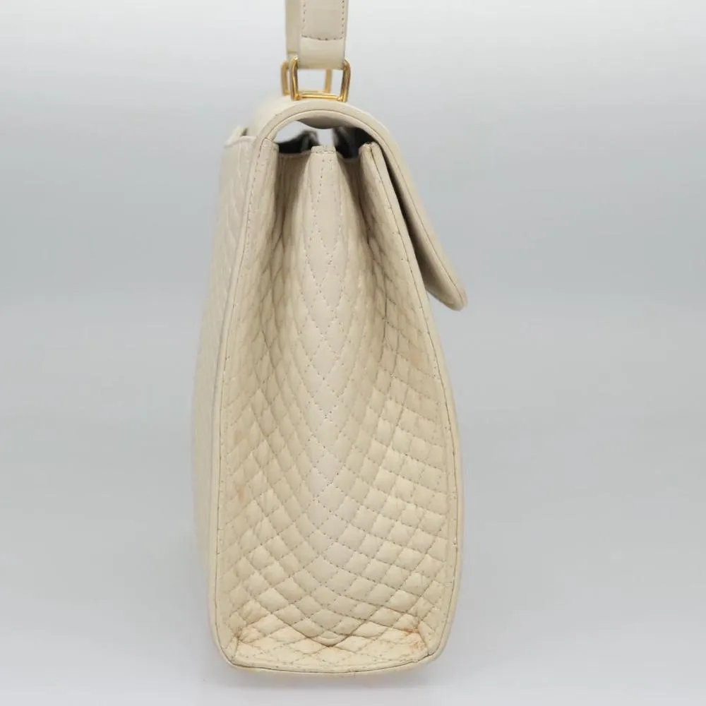 Preloved Quilted Convertible Handbag- White 5 Preloved Quilted Convertible Handbag- White