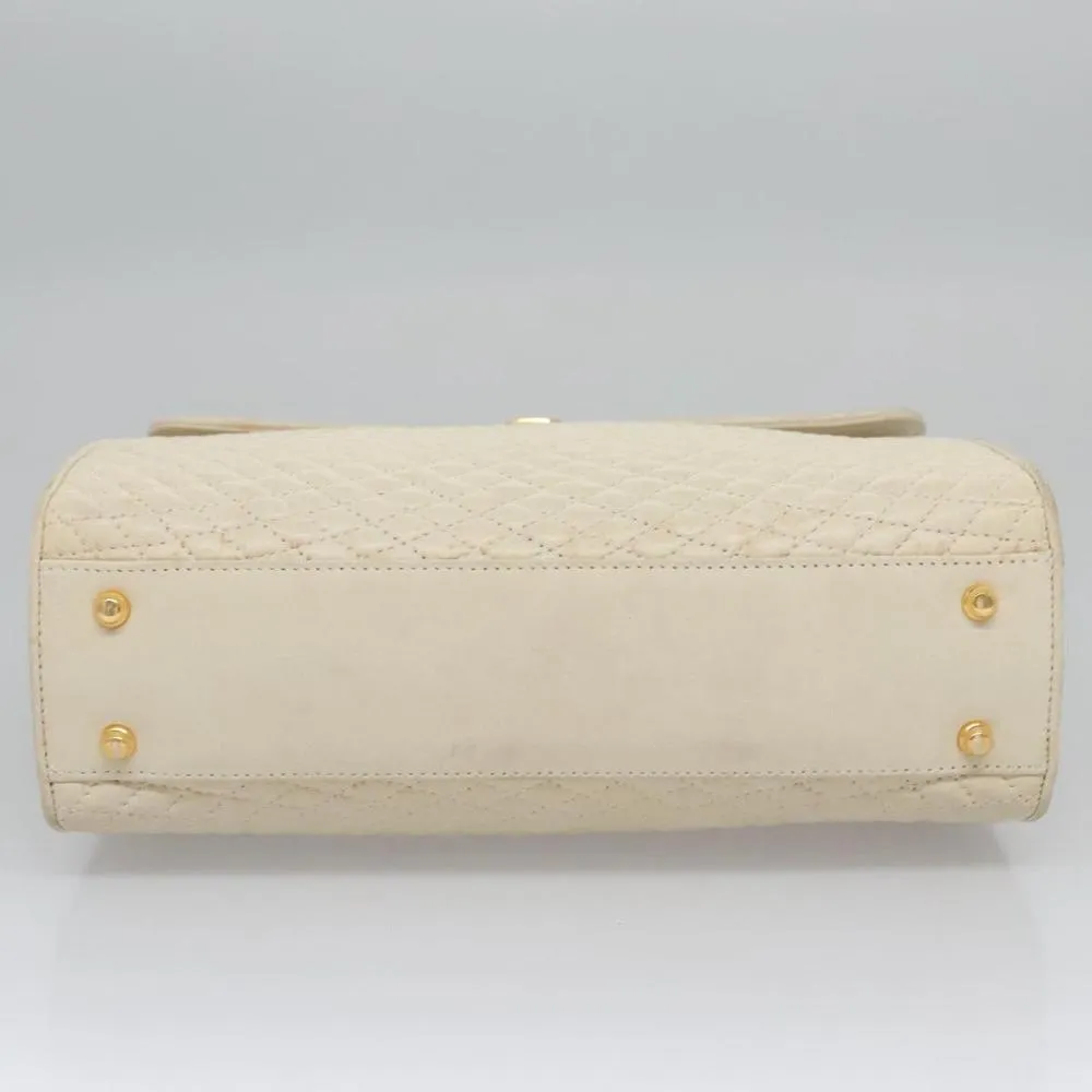 Preloved Quilted Convertible Handbag- White 7 Preloved Quilted Convertible Handbag- White