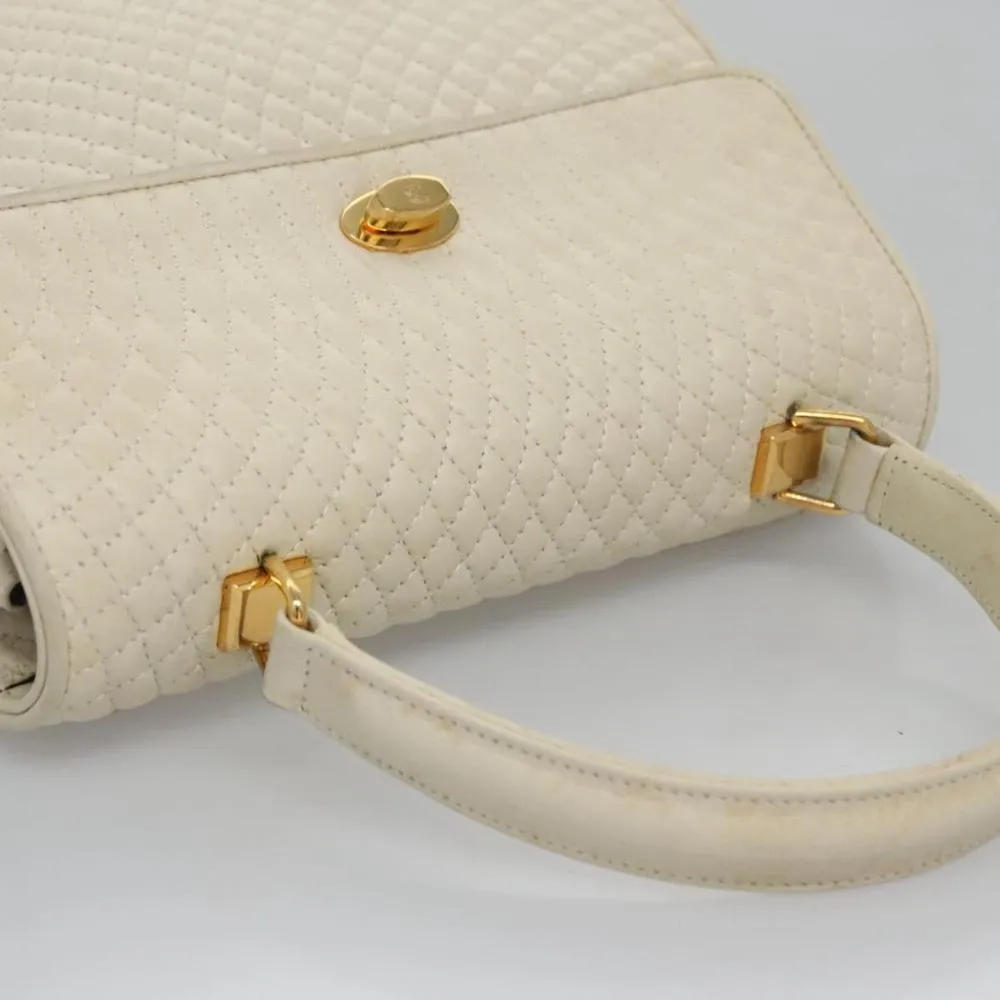 Preloved Quilted Convertible Handbag- White 8 Preloved Quilted Convertible Handbag- White