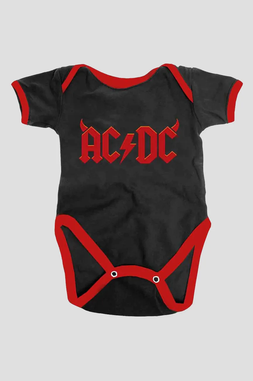 Horns Band Logo Baby Grow 1 Horns Band Logo Baby Grow