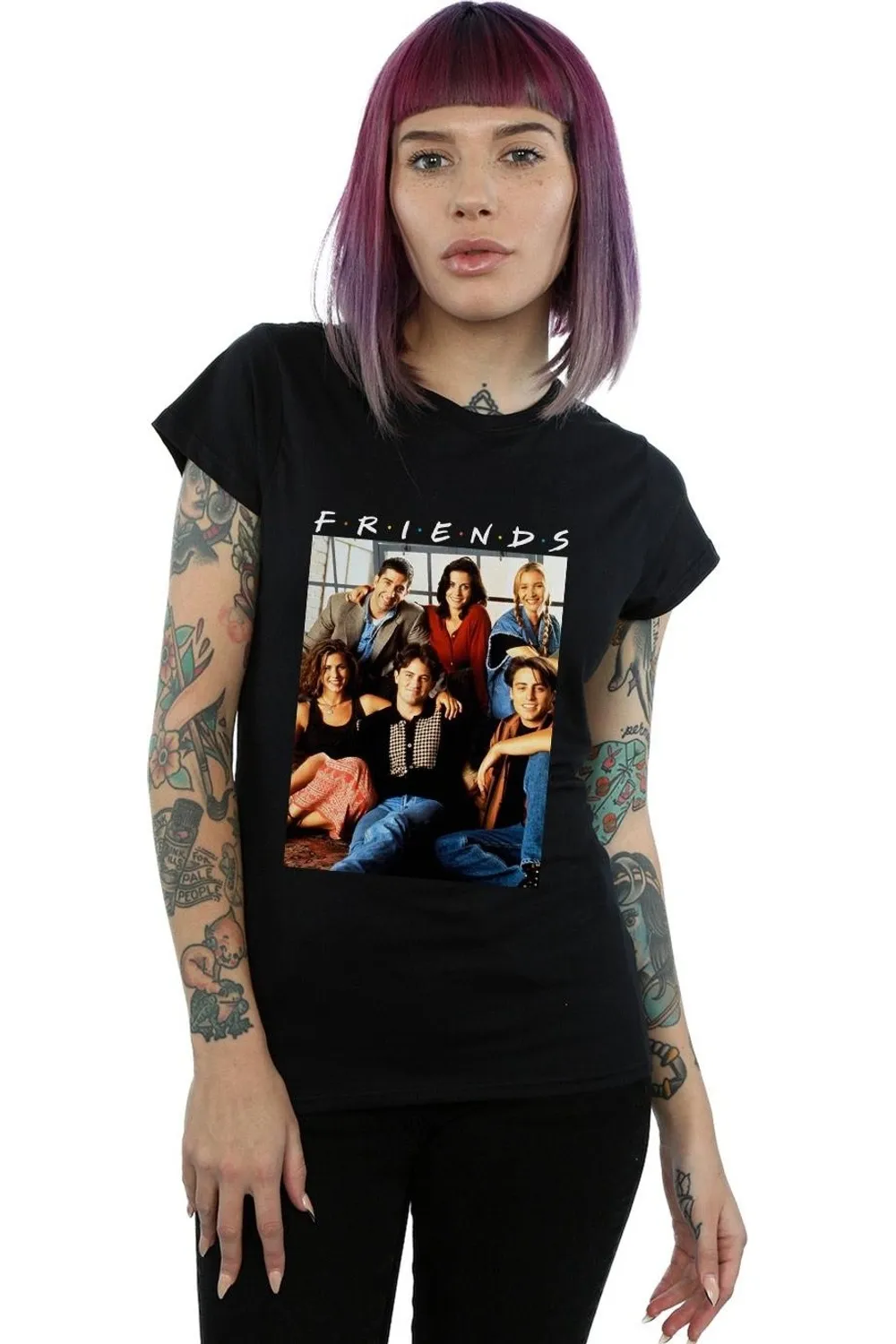 Group Photo Window Cotton T-Shirt 1 Group Photo Window Cotton T-Shirt