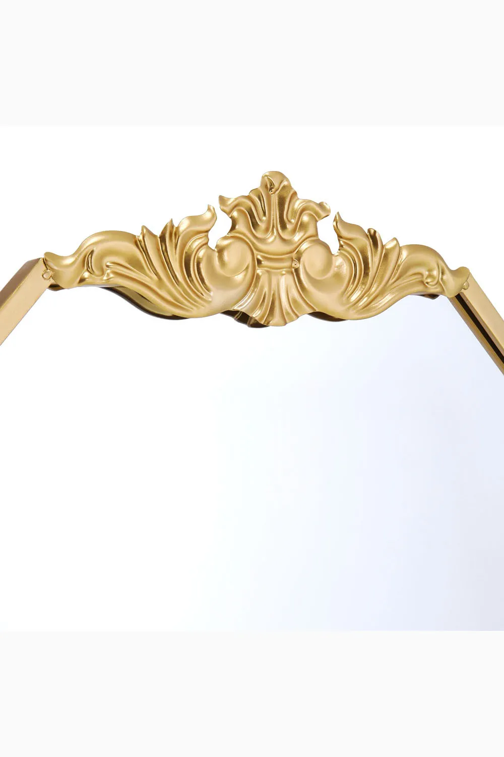 80cm W x 180cm H Gold Wave Carved Metal Framed Decorative Full-Length Mirror 5 80cm W x 180cm H Gold Wave Carved Metal Framed Decorative Full-Length Mirror