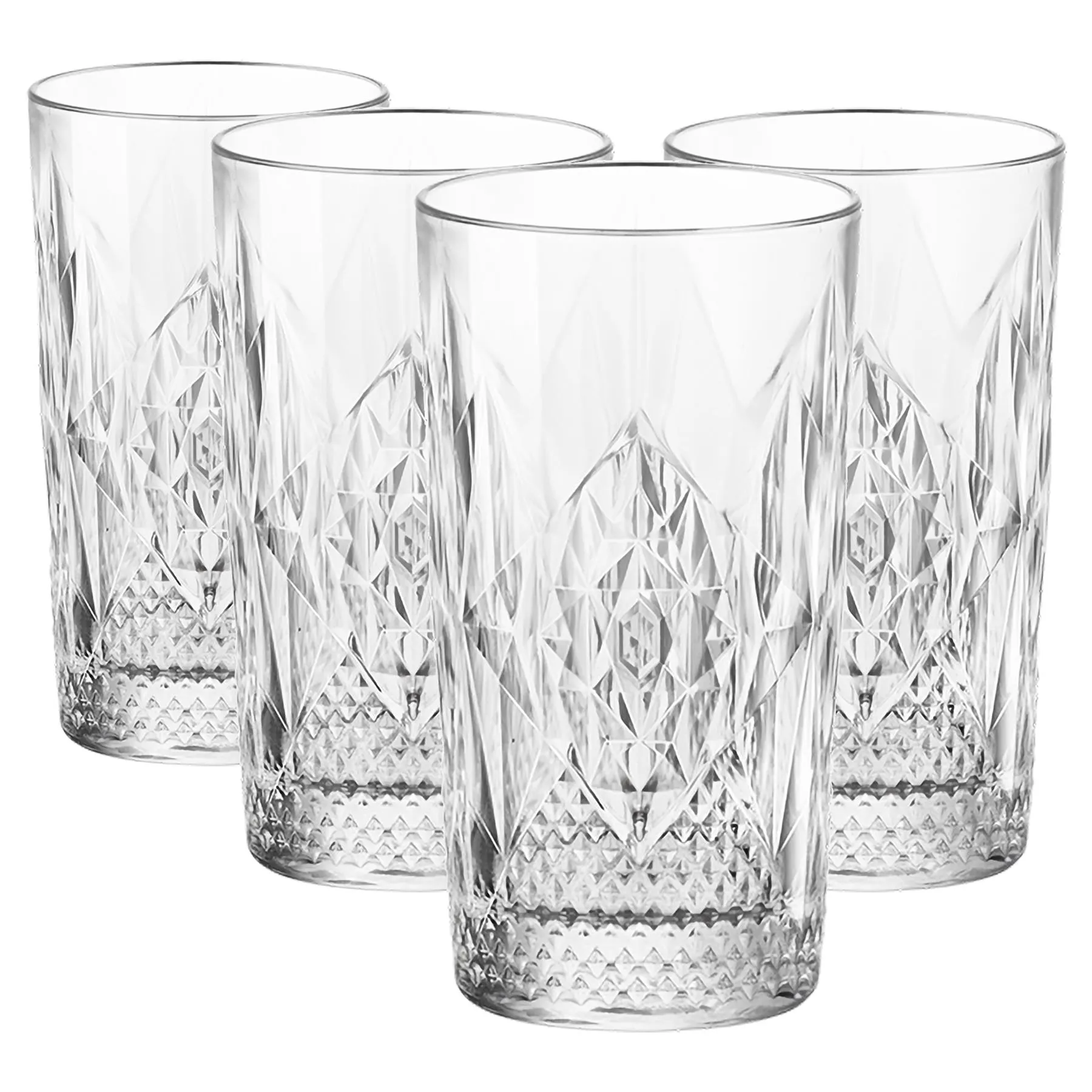 Bartender Stone Highball Glasses - 490ml - Pack of 4