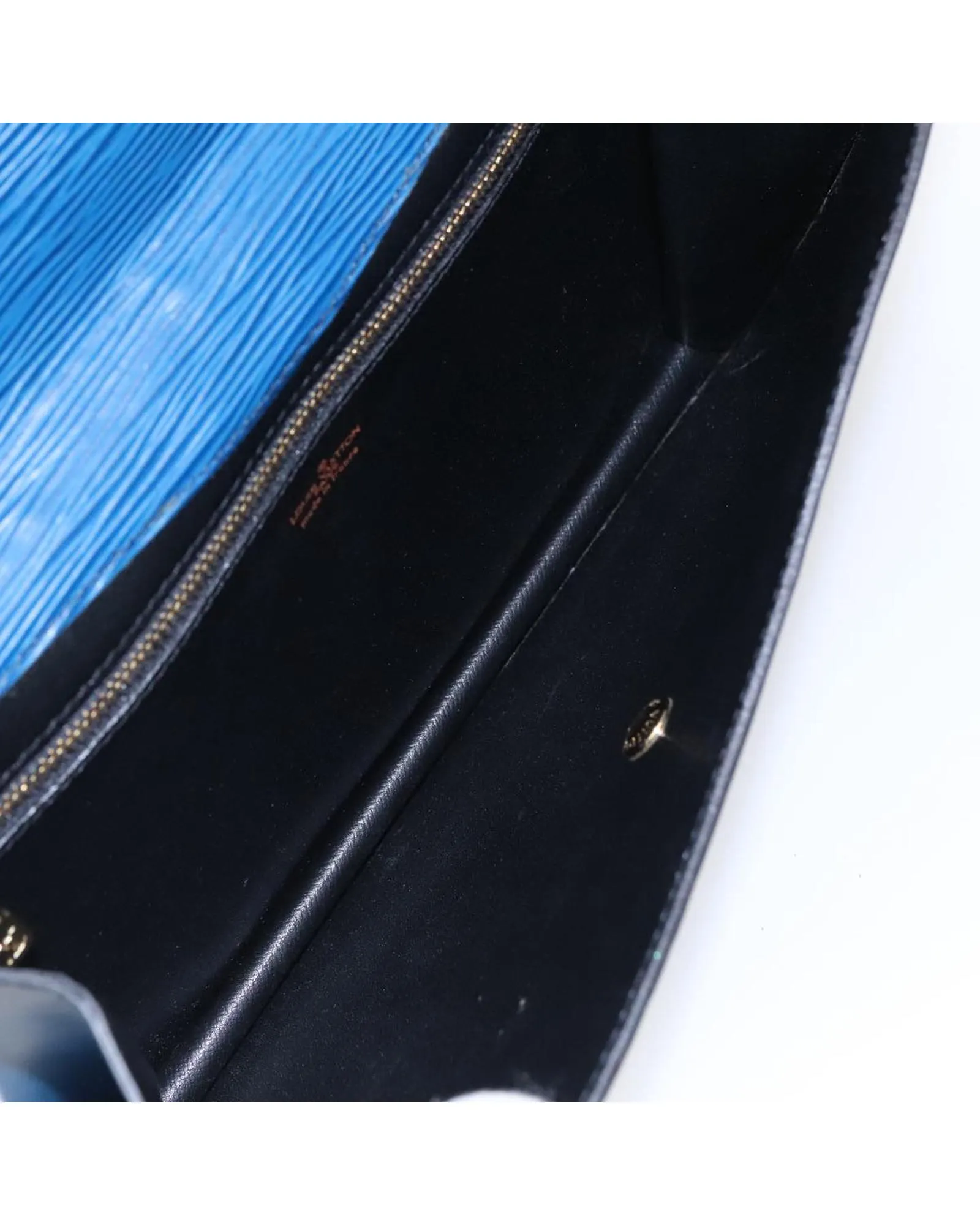 Preloved Epi Leather Clutch- Blue Clutches 10 Preloved Epi Leather Clutch- Blue Clutches