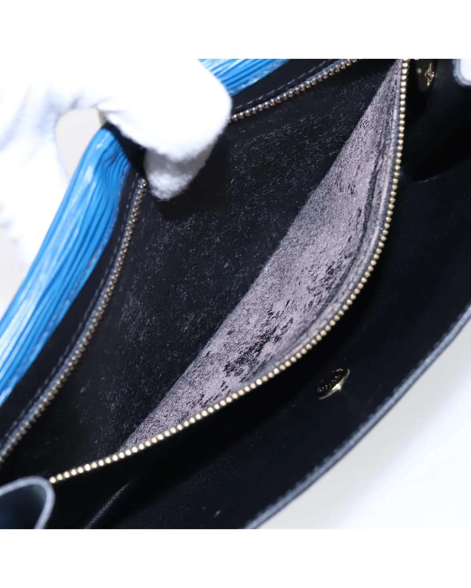 Preloved Epi Leather Clutch- Blue Clutches 11 Preloved Epi Leather Clutch- Blue Clutches