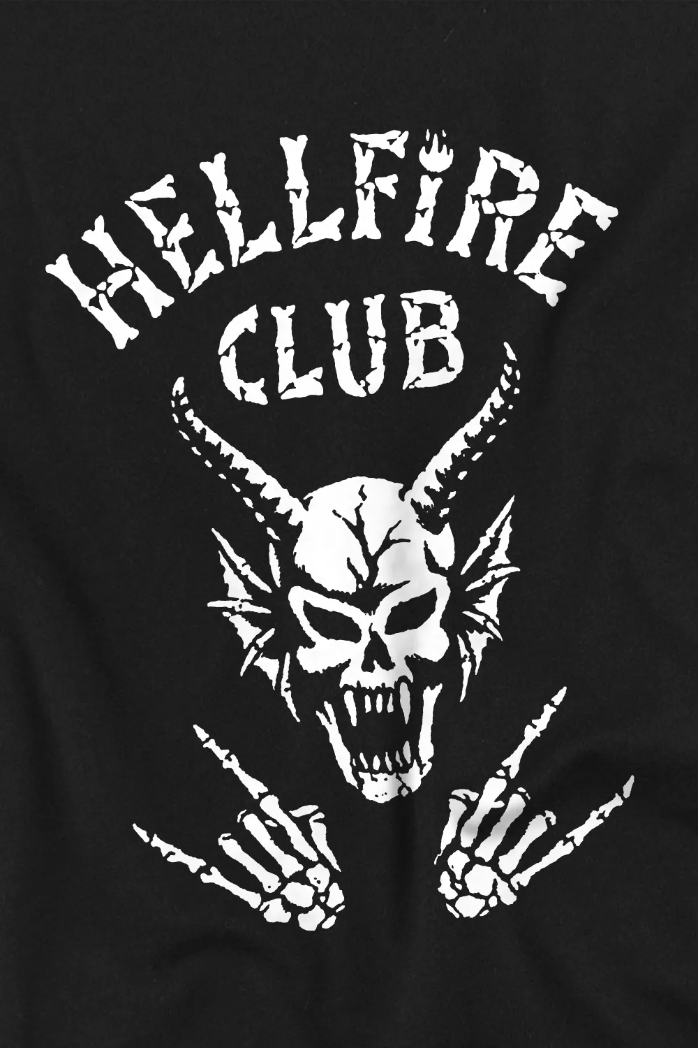 Stranger Things Hellfire Club Bones T-Shirt 3 Stranger Things Hellfire Club Bones T-Shirt