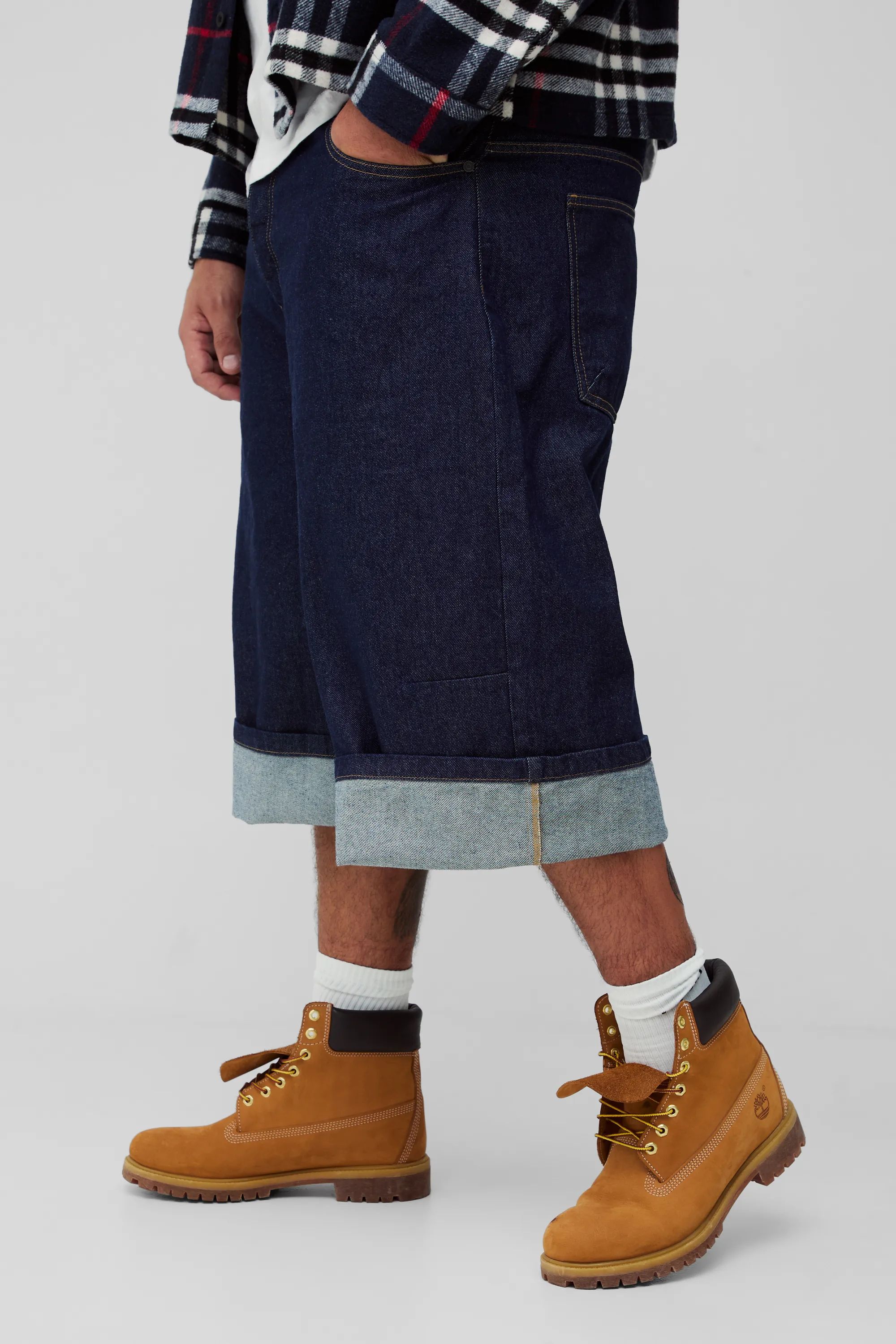 Plus Turn Up Parachute Jorts
