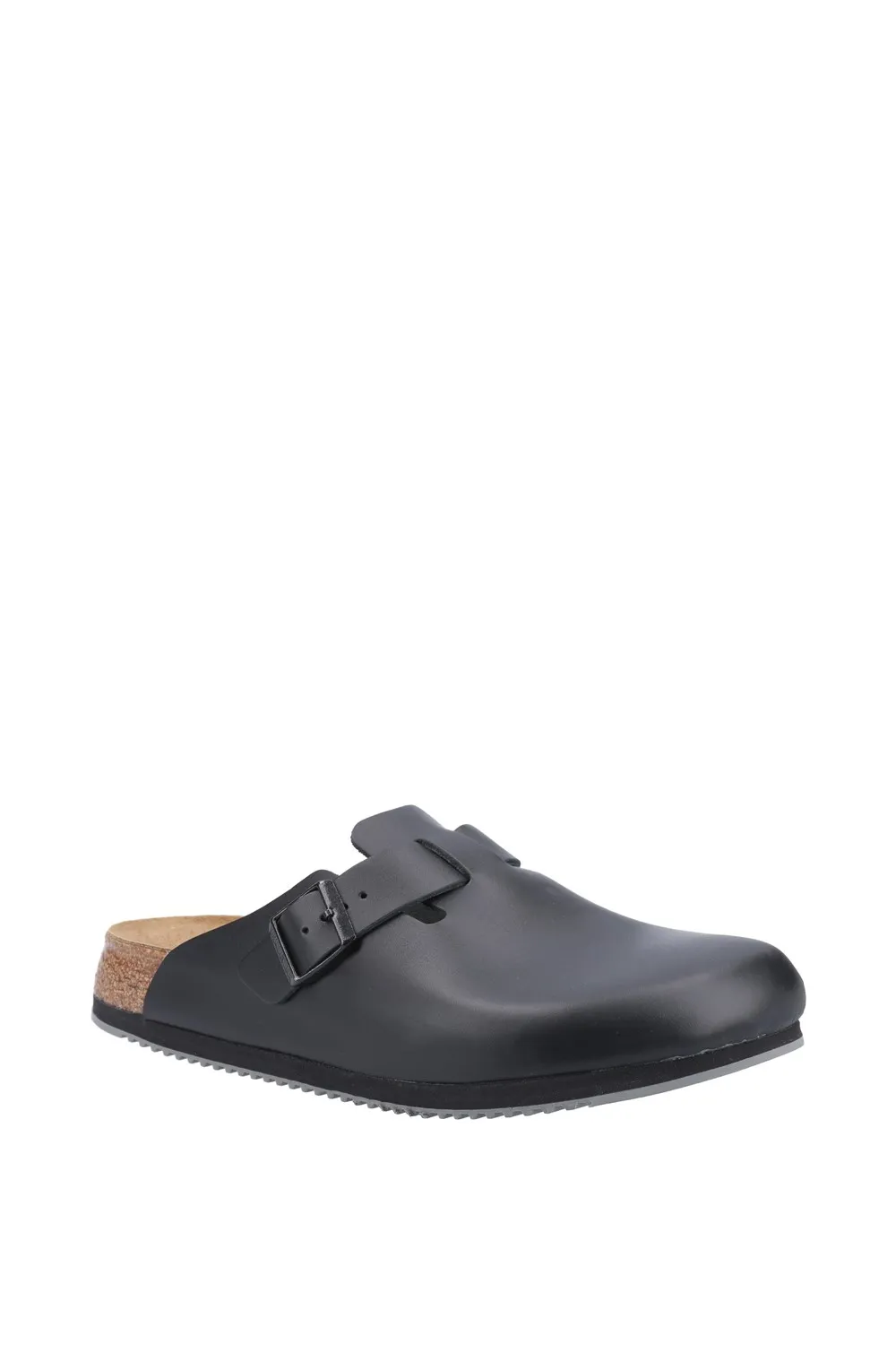 'Boston Super Grip' Leather Clogs